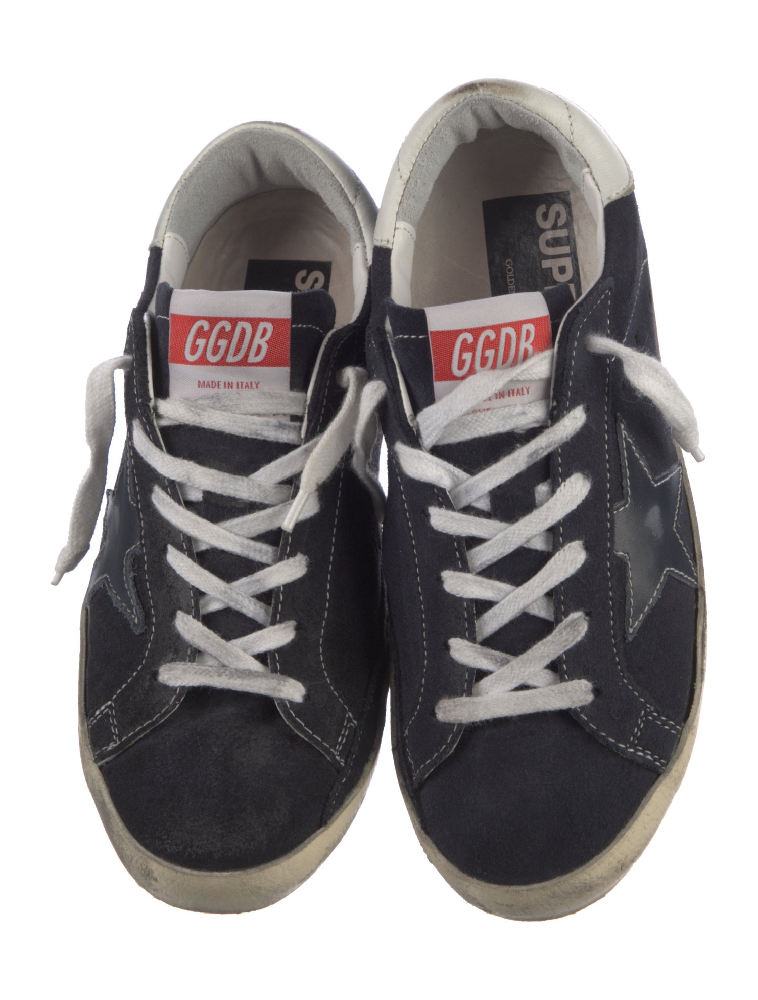 Golden Goose Suede Distressed Accents Sneakers