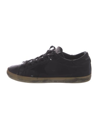 Golden Goose Leather Distressed Accents Sneakers