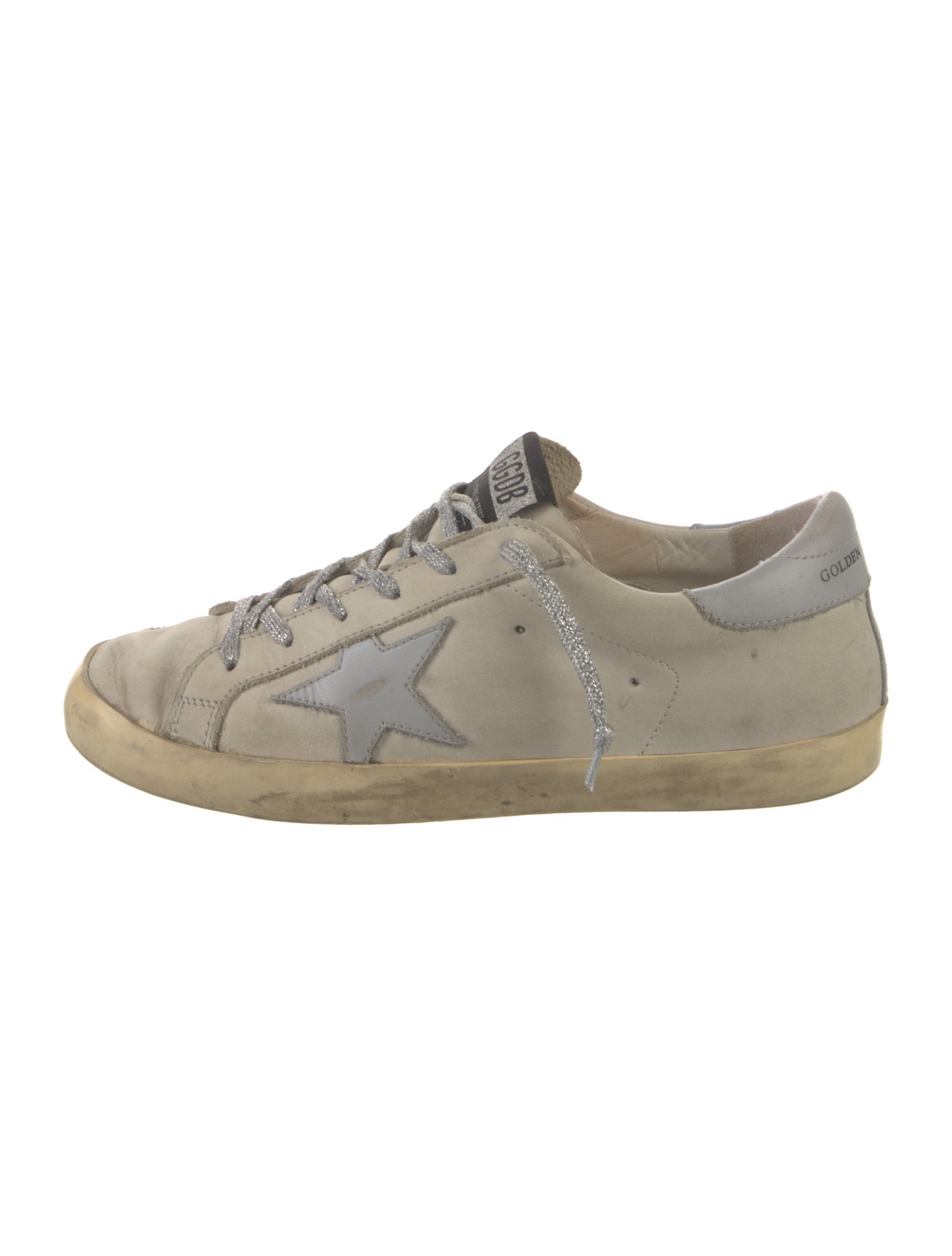 Golden Goose Leather Distressed Accents Sneakers