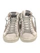 Golden Goose Suede Colorblock Pattern Sneakers