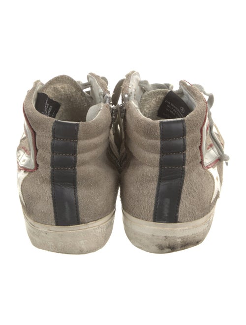Golden Goose Suede Colorblock Pattern Sneakers
