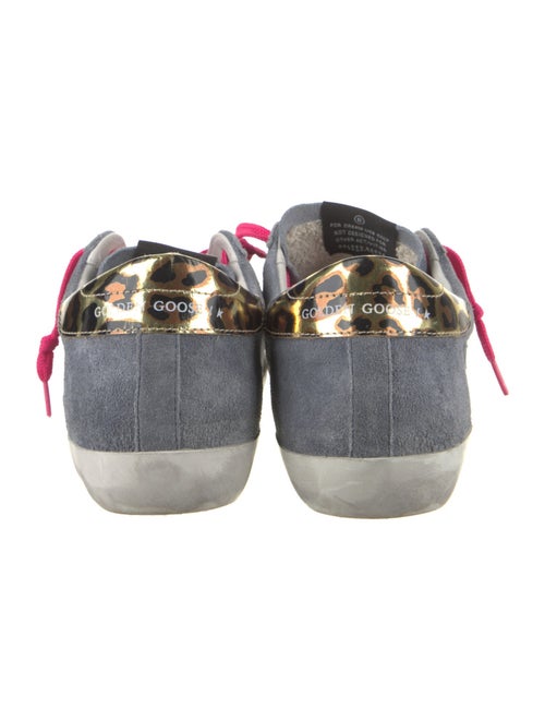 Golden Goose Suede Animal Print Sneakers