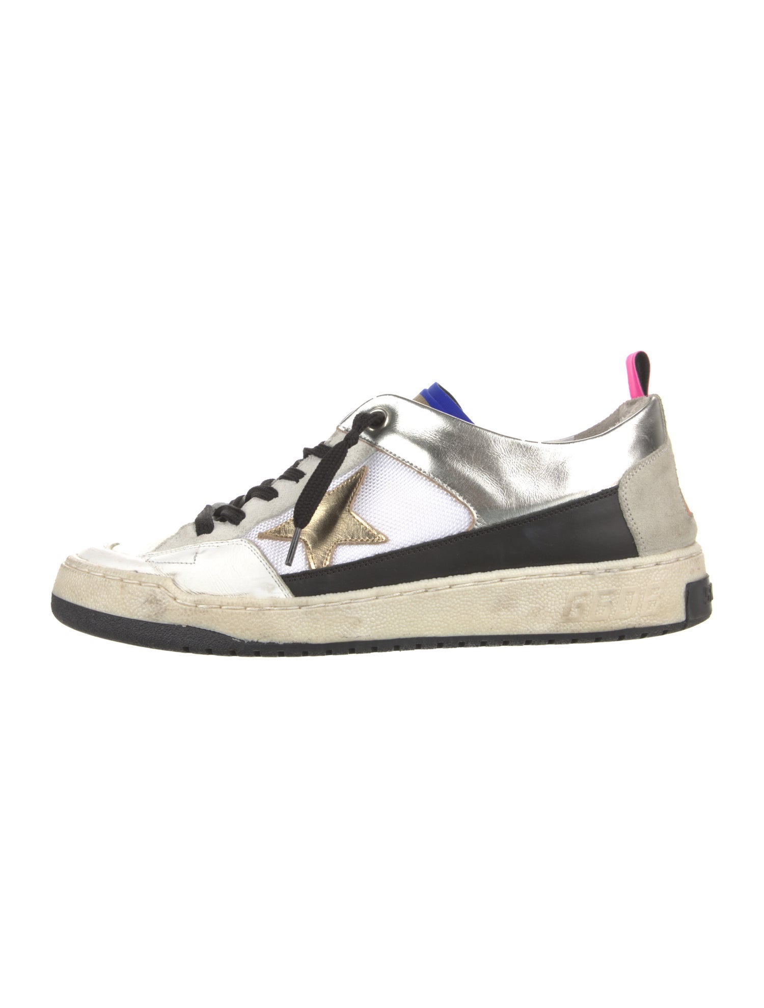 Golden Goose Canvas Printed Sneakers