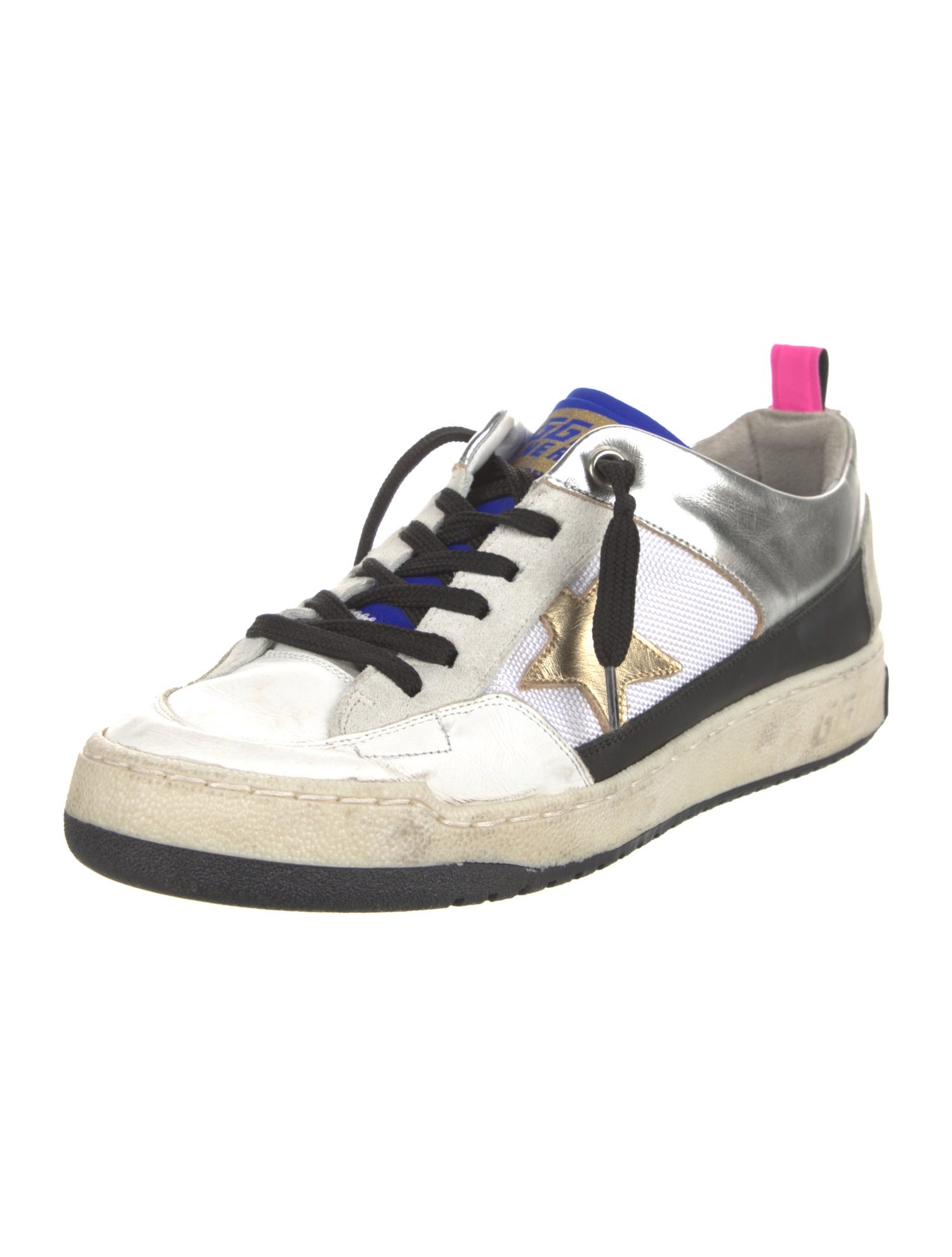 Golden Goose Canvas Printed Sneakers