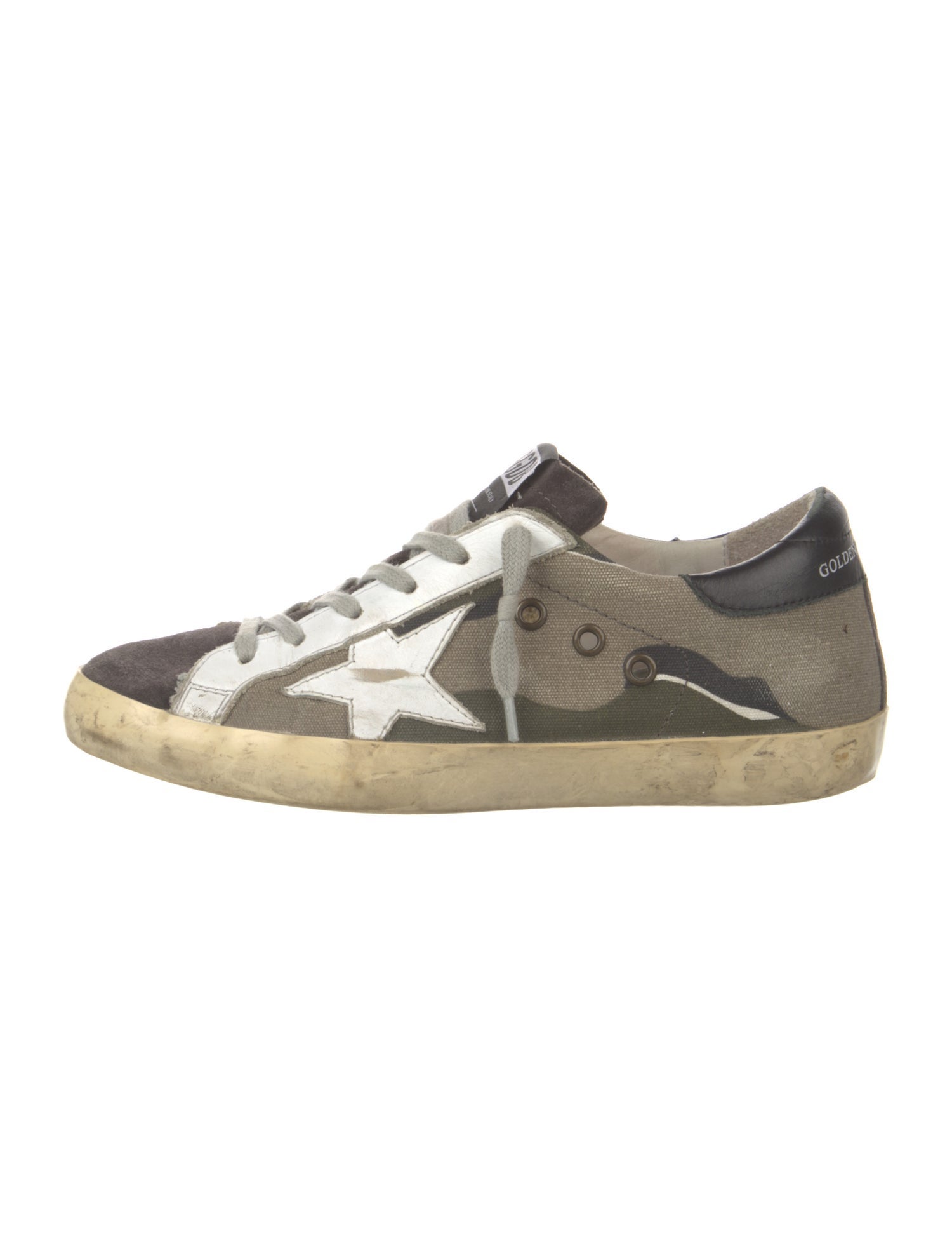 Golden Goose Canvas Printed Sneakers