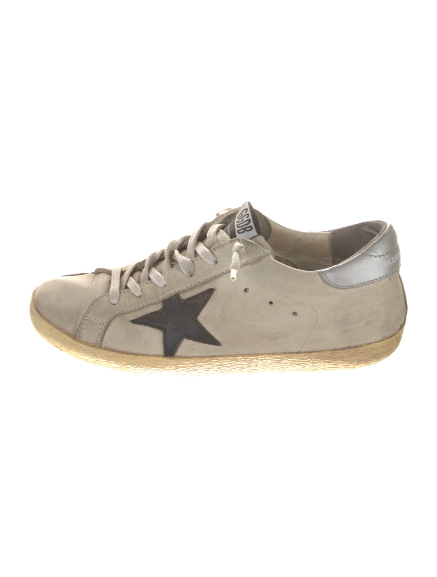 Golden Goose Leather Distressed Accents Sneakers