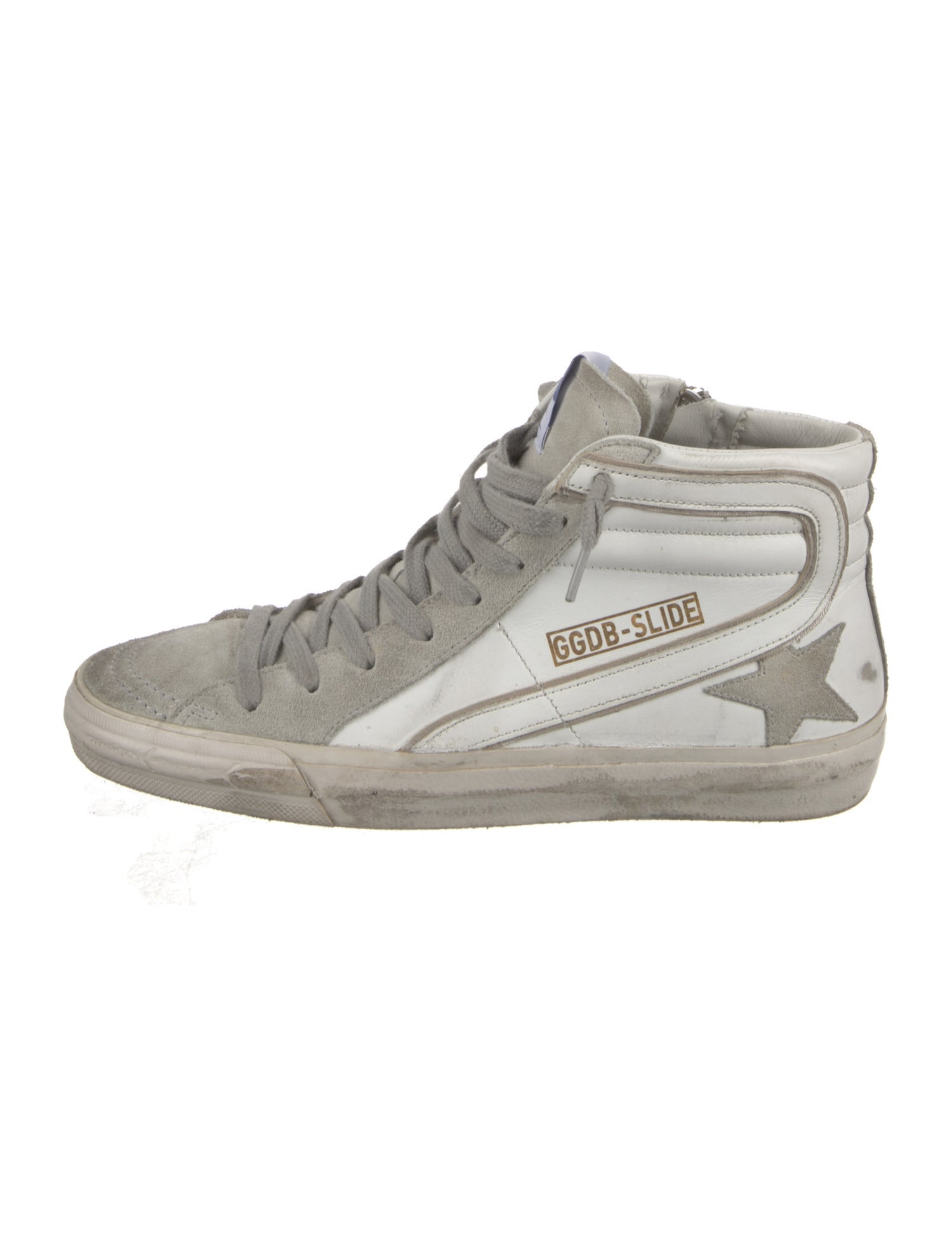 Golden Goose Leather Distressed Accents Sneakers