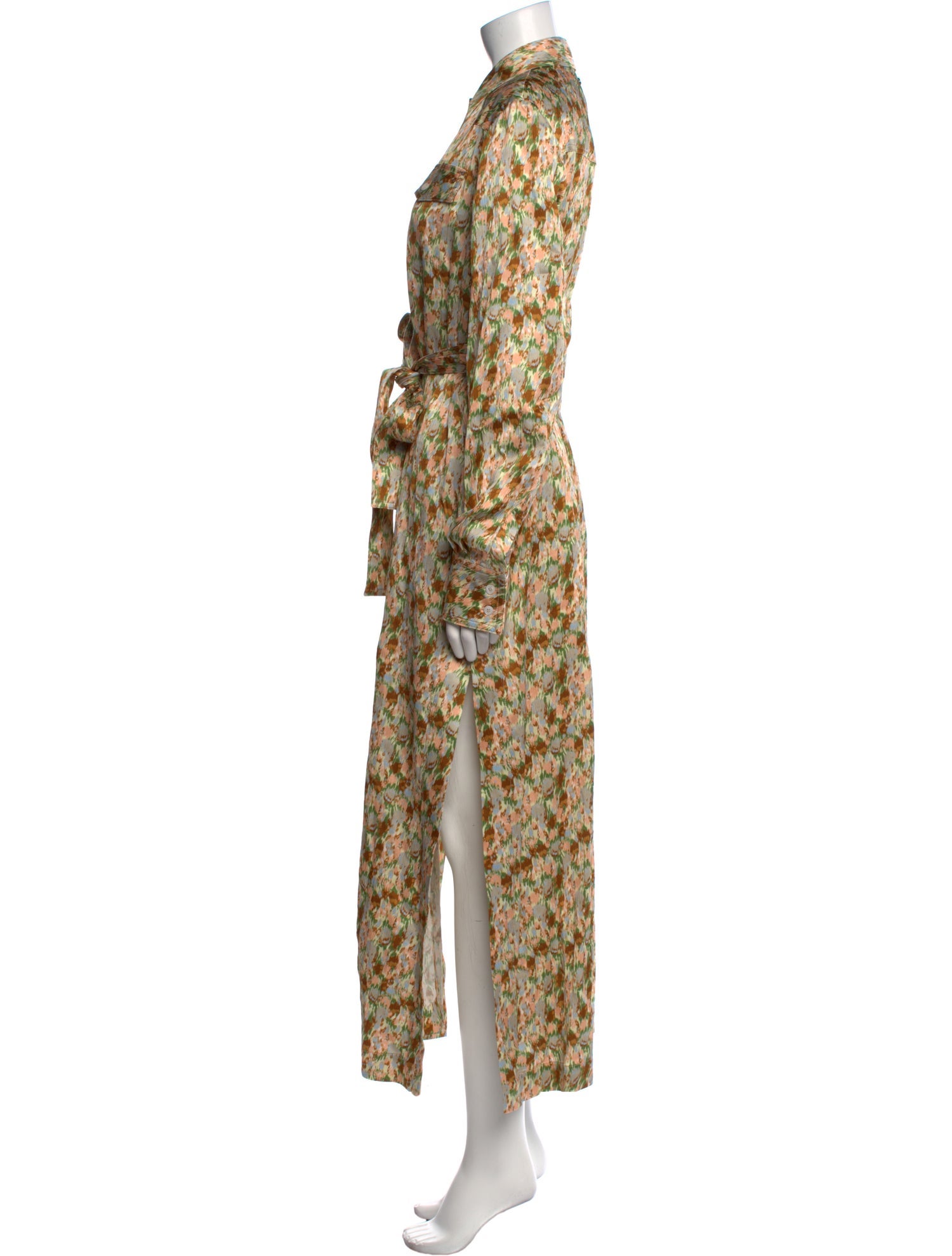 Golden Goose Floral Print Long Dress