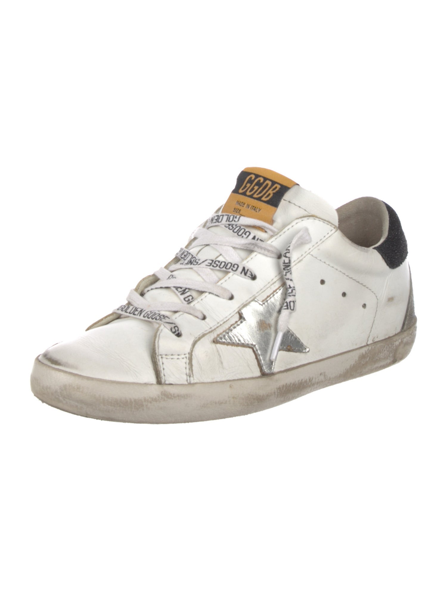 Golden Goose Leather Distressed Accents Sneakers