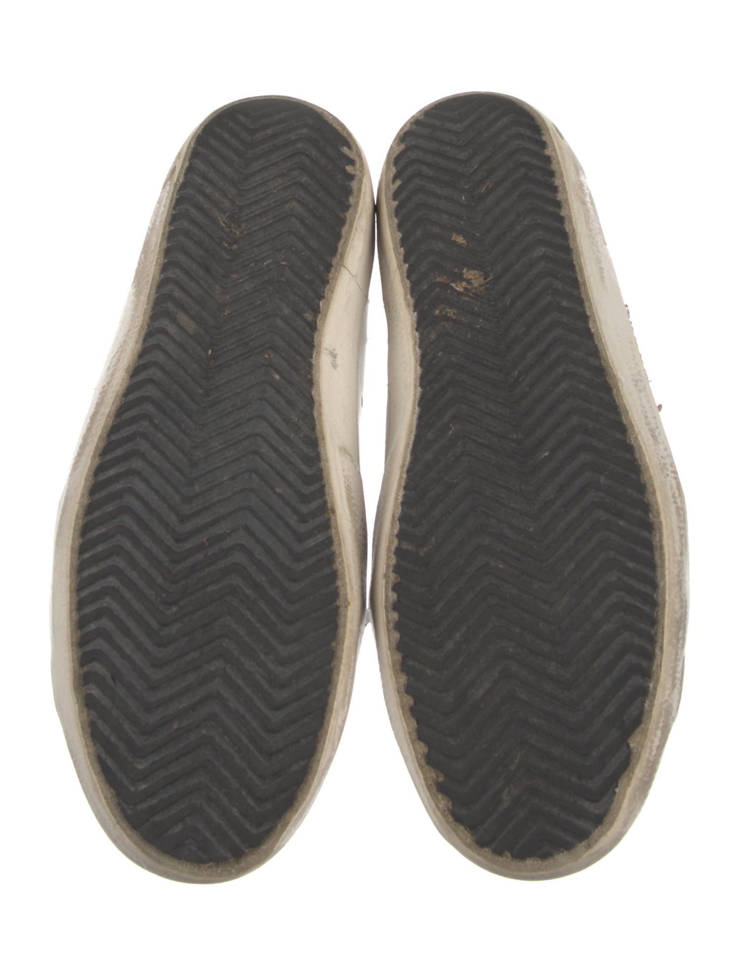 Golden Goose Leather Distressed Accents Sneakers