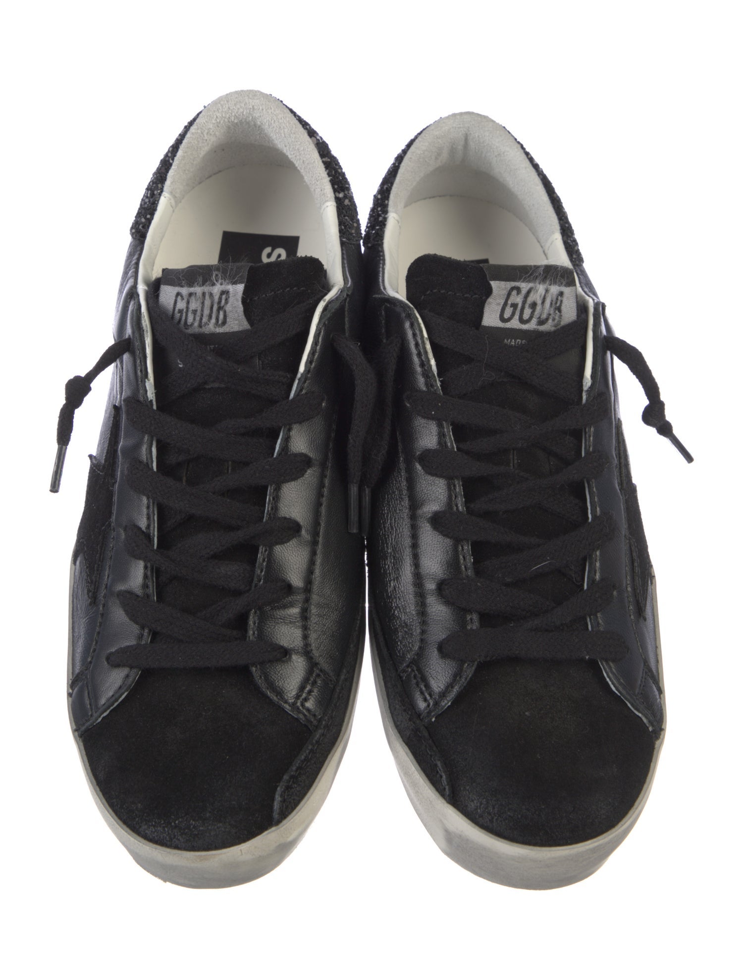 Golden Goose Leather Printed Sneakers