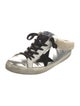 Golden Goose Leather Graphic Print Mules