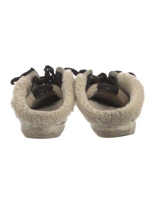 Golden Goose Leather Graphic Print Mules