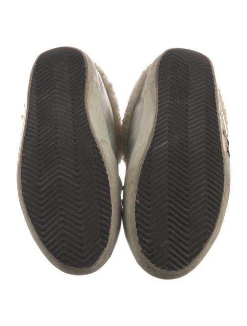 Golden Goose Leather Graphic Print Mules