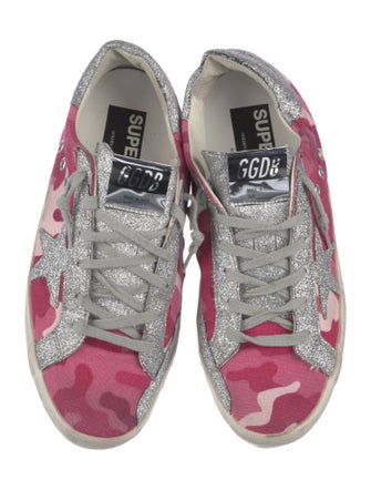 Golden Goose Canvas Printed Sneakers
