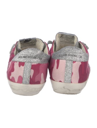 Golden Goose Canvas Printed Sneakers