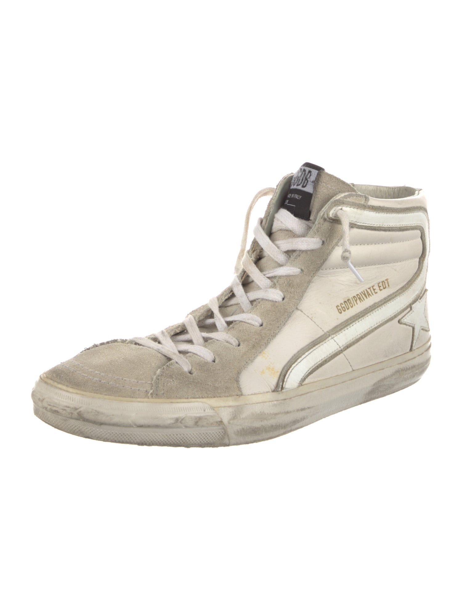 Golden Goose Leather Distressed Accents Sneakers