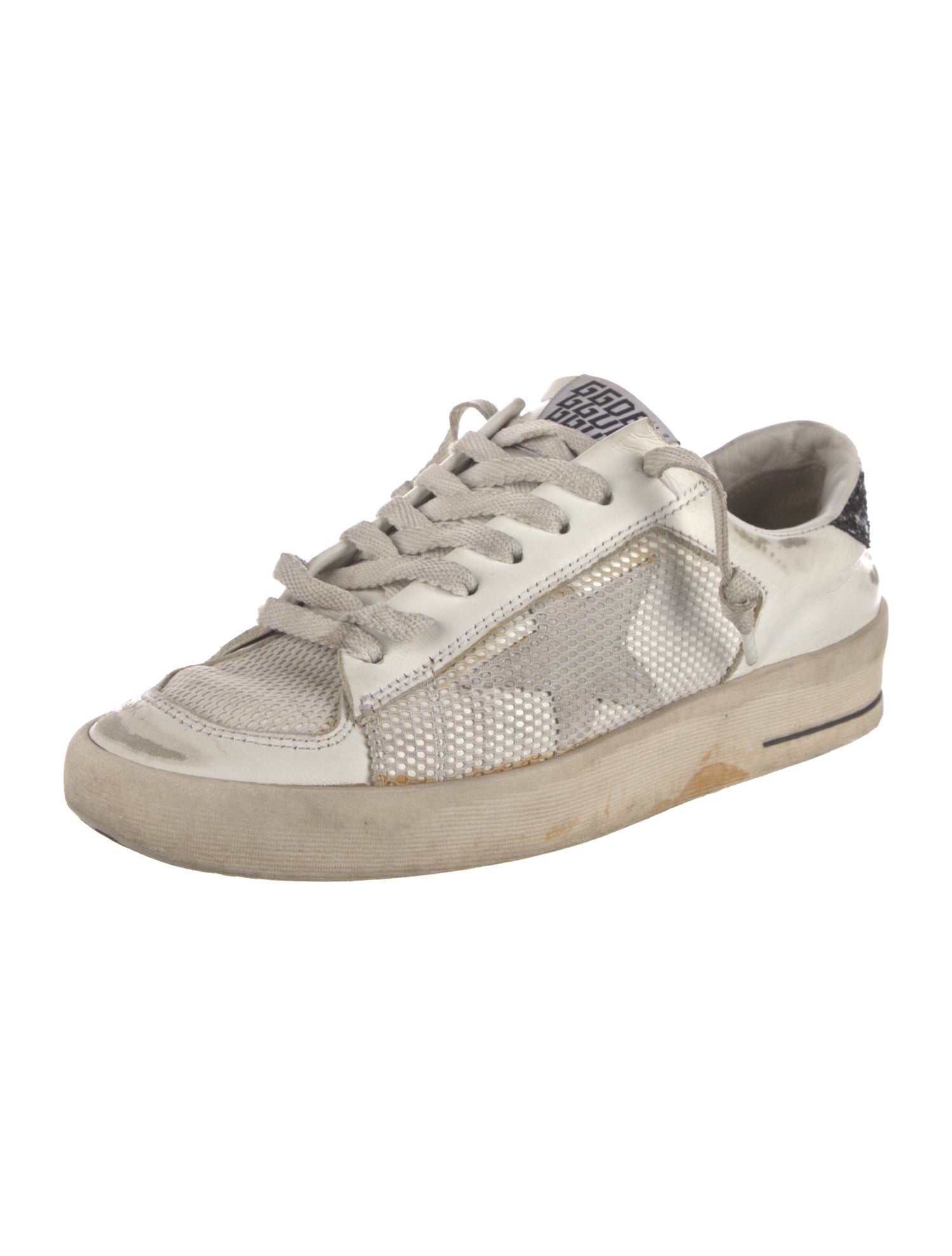 Golden Goose Leather Mesh Accents Sneakers