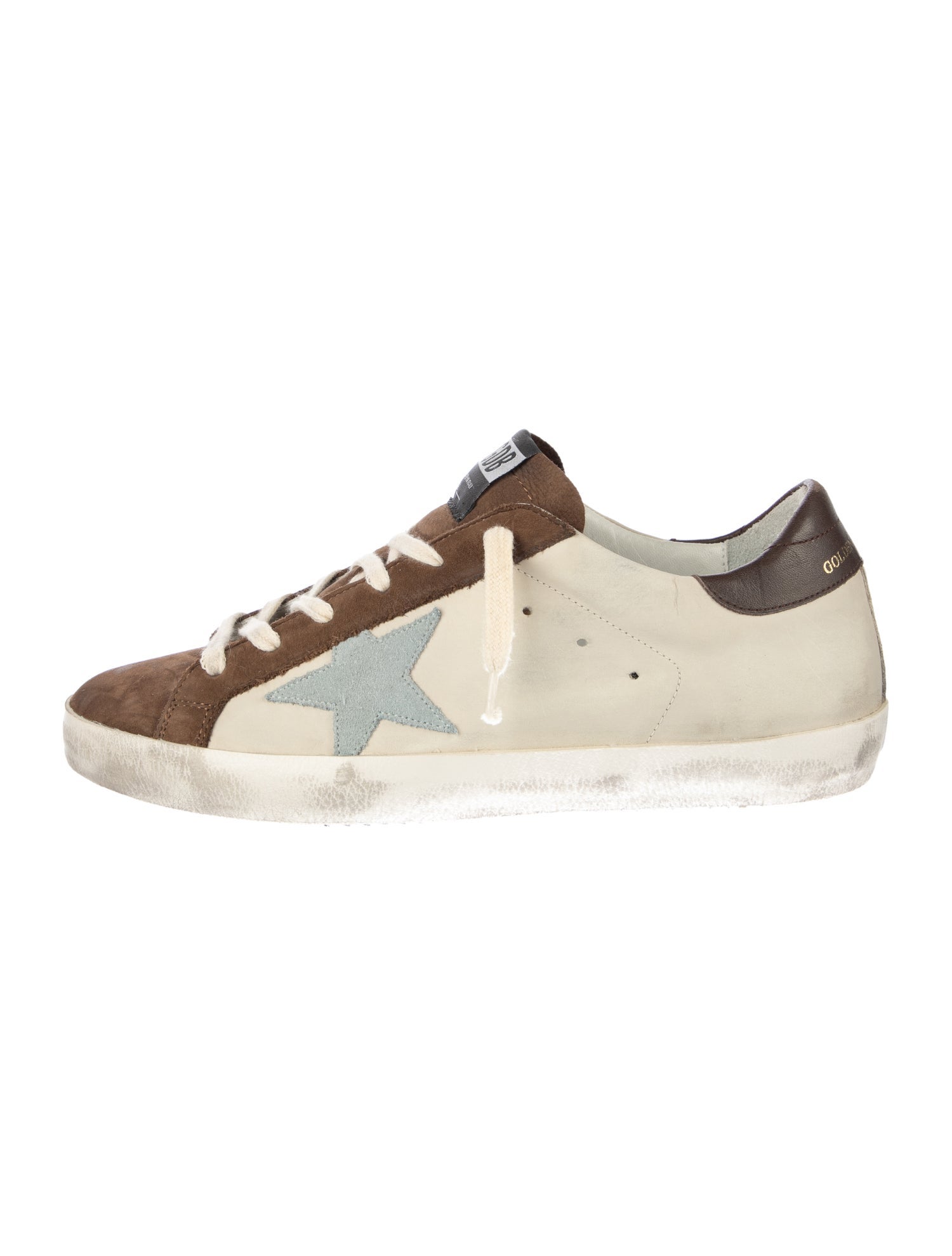 Golden Goose Leather Distressed Accents Sneakers