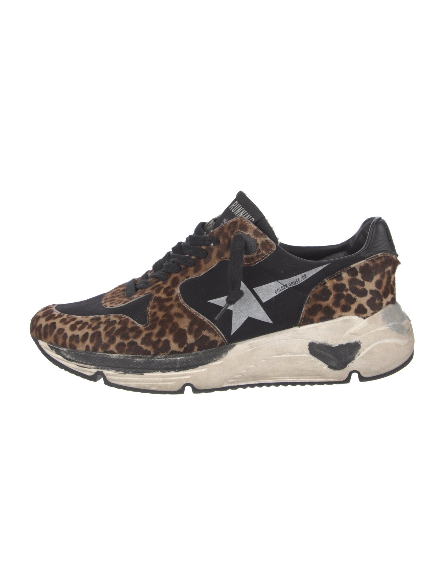 Golden Goose Neoprene Animal Print Sneakers