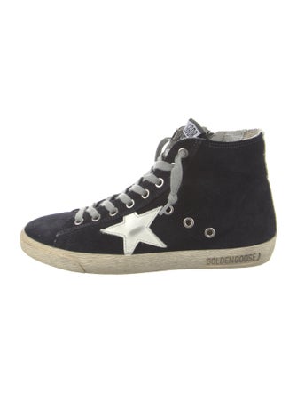 Golden Goose Suede Distressed Accents Sneakers