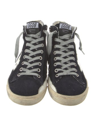 Golden Goose Suede Distressed Accents Sneakers