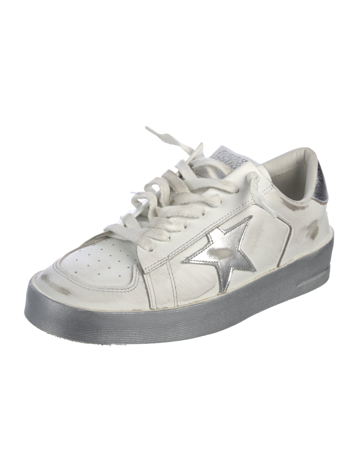 Golden Goose Leather Distressed Accents Sneakers w/ Tags