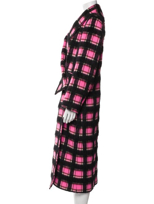 Golden Goose Virgin Wool Plaid Print Coat