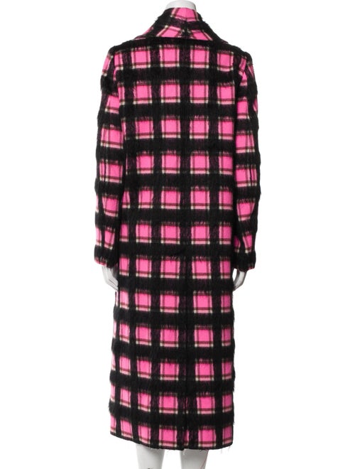 Golden Goose Virgin Wool Plaid Print Coat