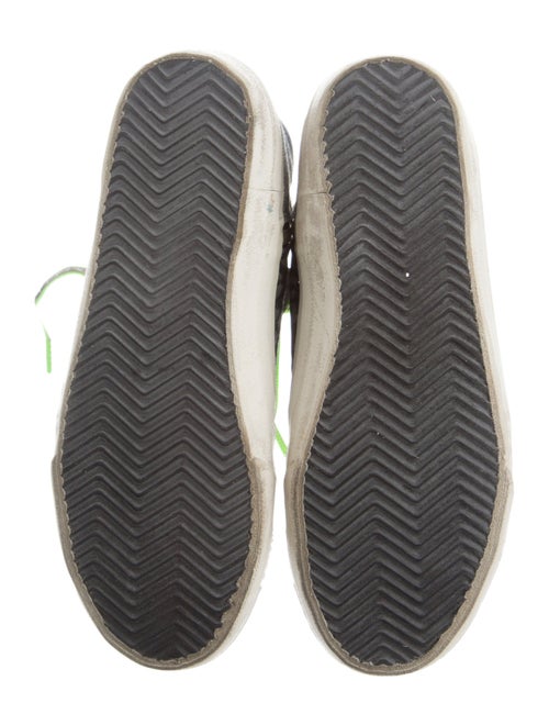 Golden Goose Leather Animal Print Sneakers