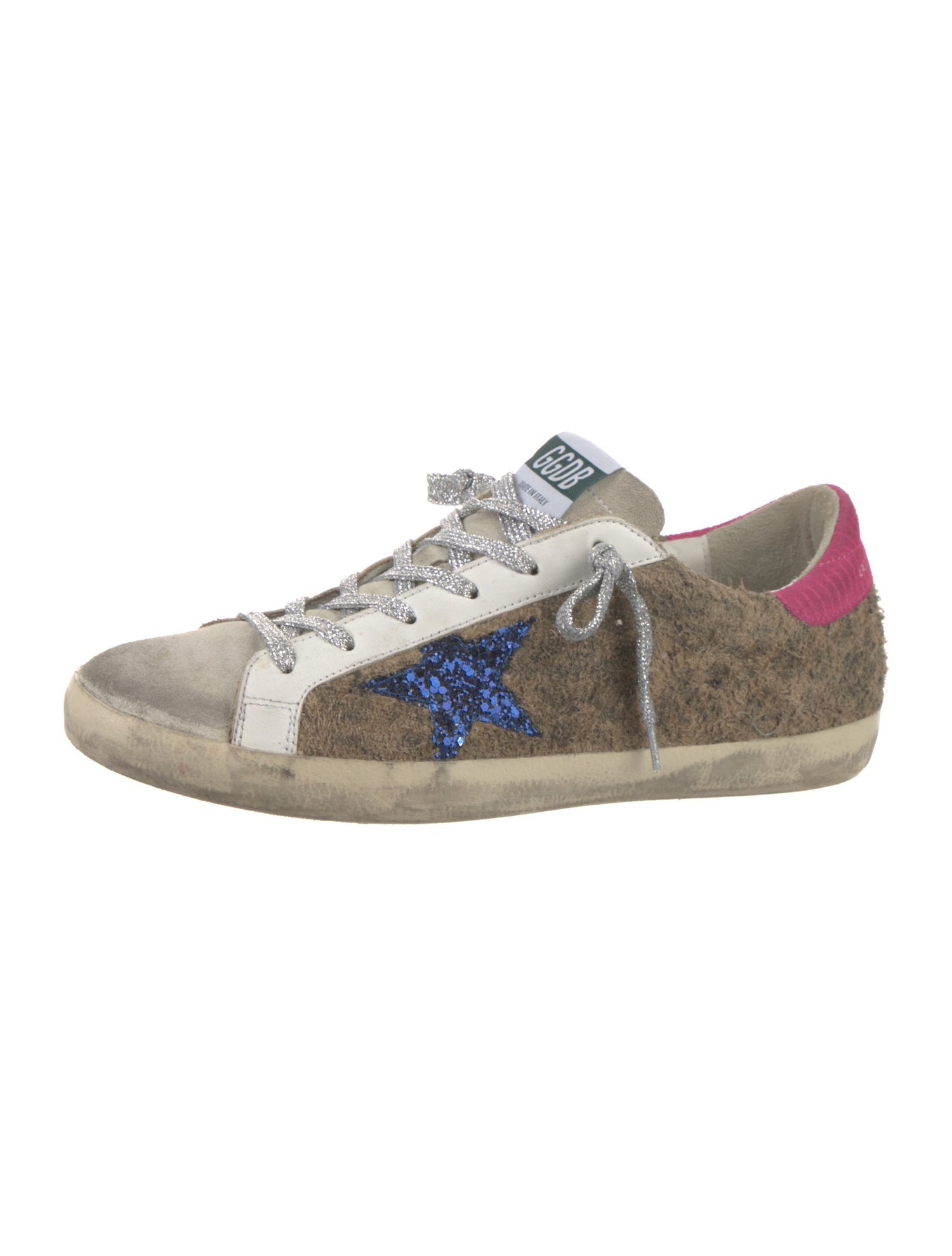Golden Goose Suede Printed Sneakers