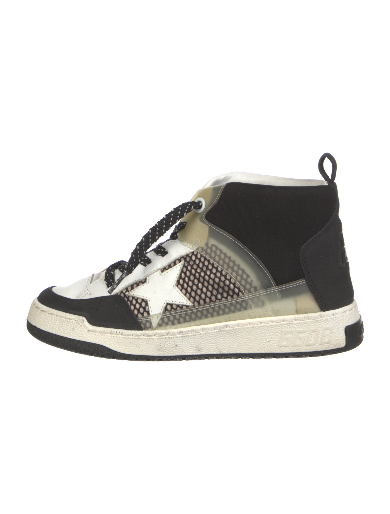 Golden Goose Leather Printed Sneakers