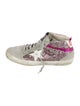 Golden Goose Suede Colorblock Pattern Sneakers