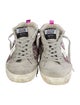 Golden Goose Suede Colorblock Pattern Sneakers