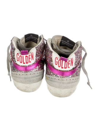 Golden Goose Suede Colorblock Pattern Sneakers