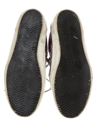 Golden Goose Suede Colorblock Pattern Sneakers