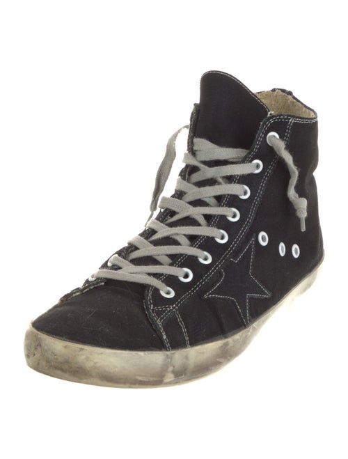 Golden Goose Canvas Distressed Accents Sneakers