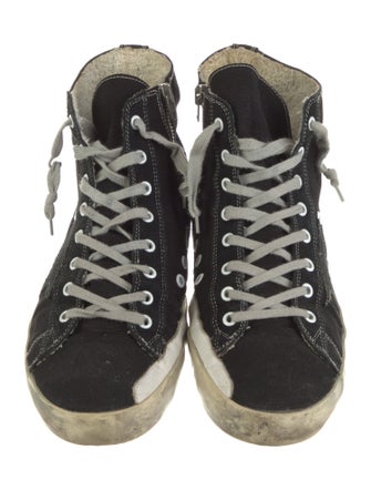 Golden Goose Canvas Distressed Accents Sneakers