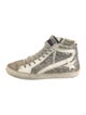 Golden Goose Leather Colorblock Pattern Sneakers