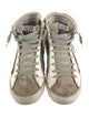 Golden Goose Leather Colorblock Pattern Sneakers