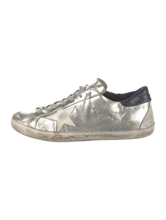 Golden Goose Leather Distressed Accents Sneakers