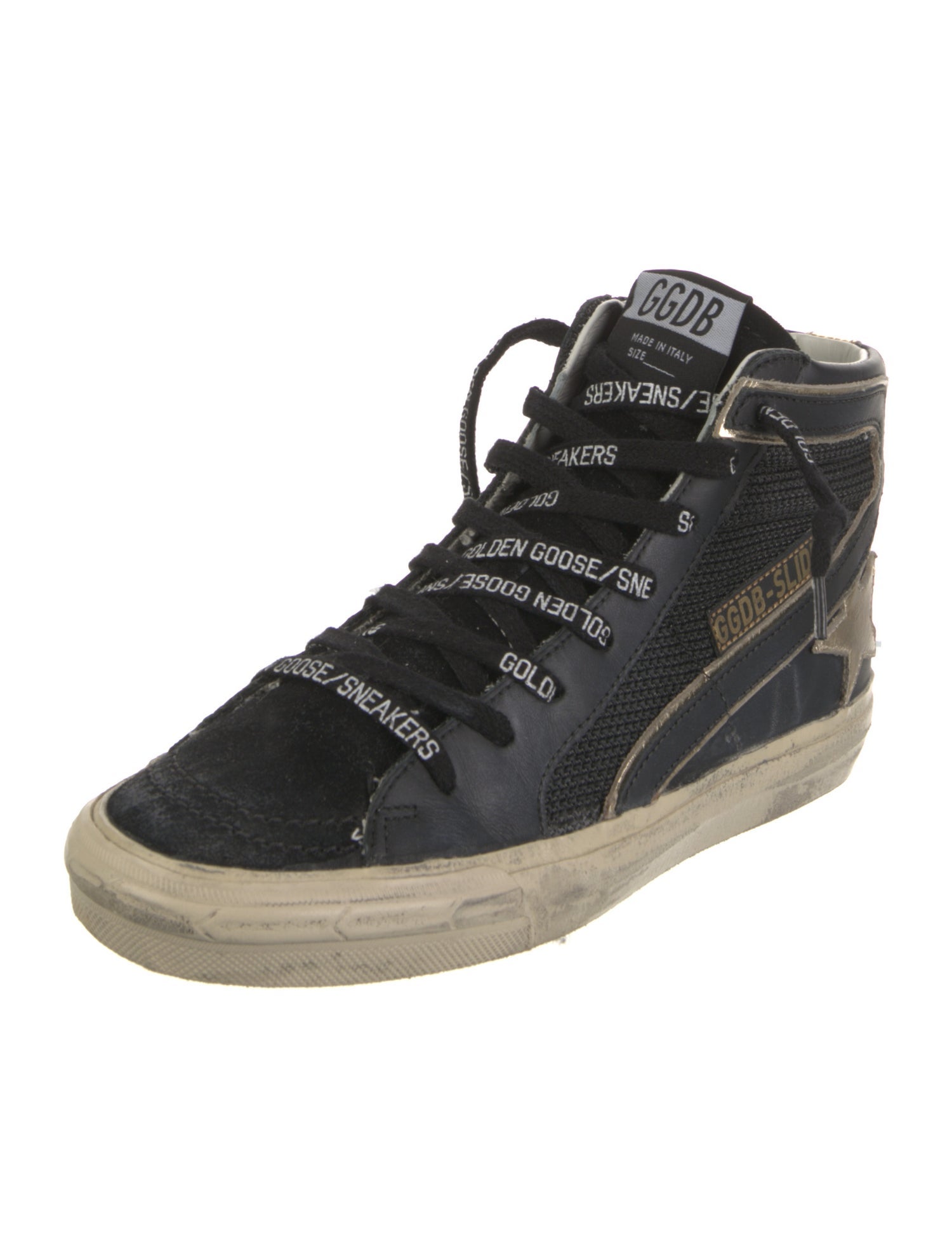 Golden Goose Leather Printed Sneakers