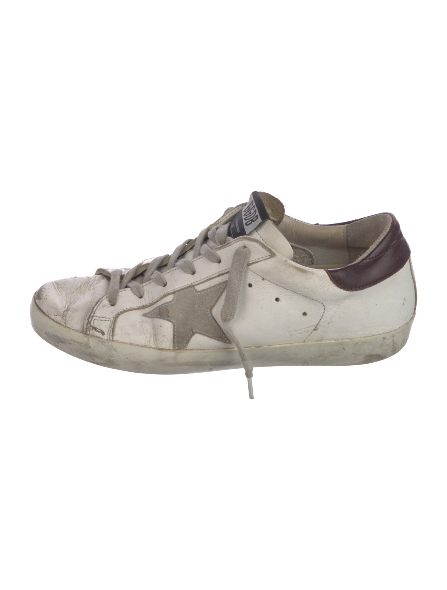 Golden Goose Leather Distressed Accents Sneakers