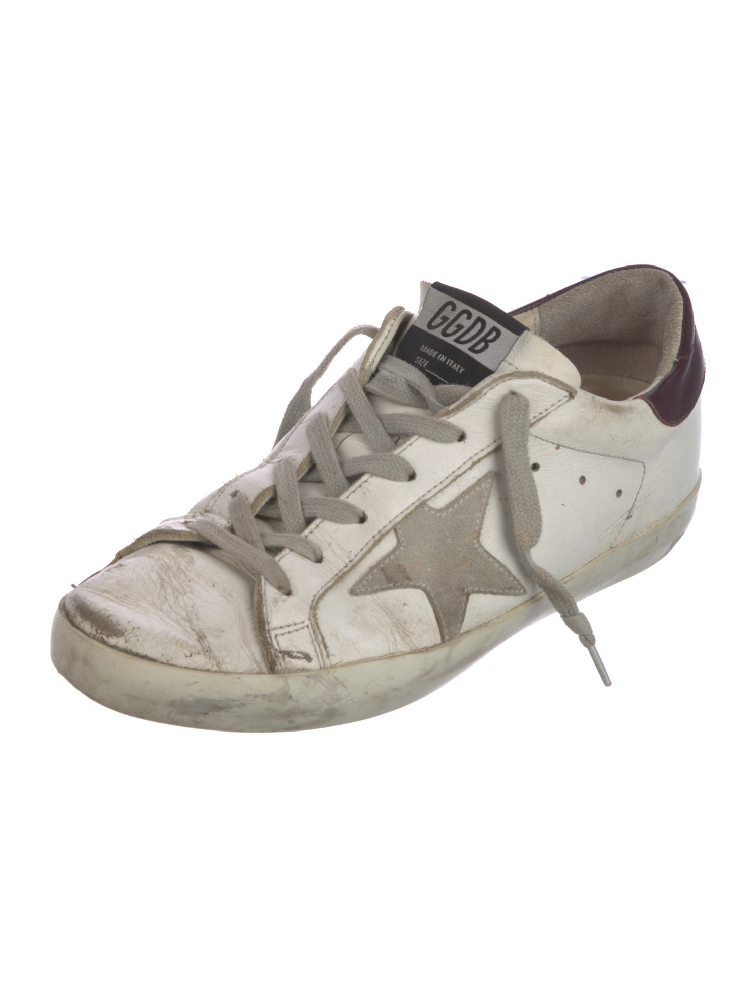 Golden Goose Leather Distressed Accents Sneakers
