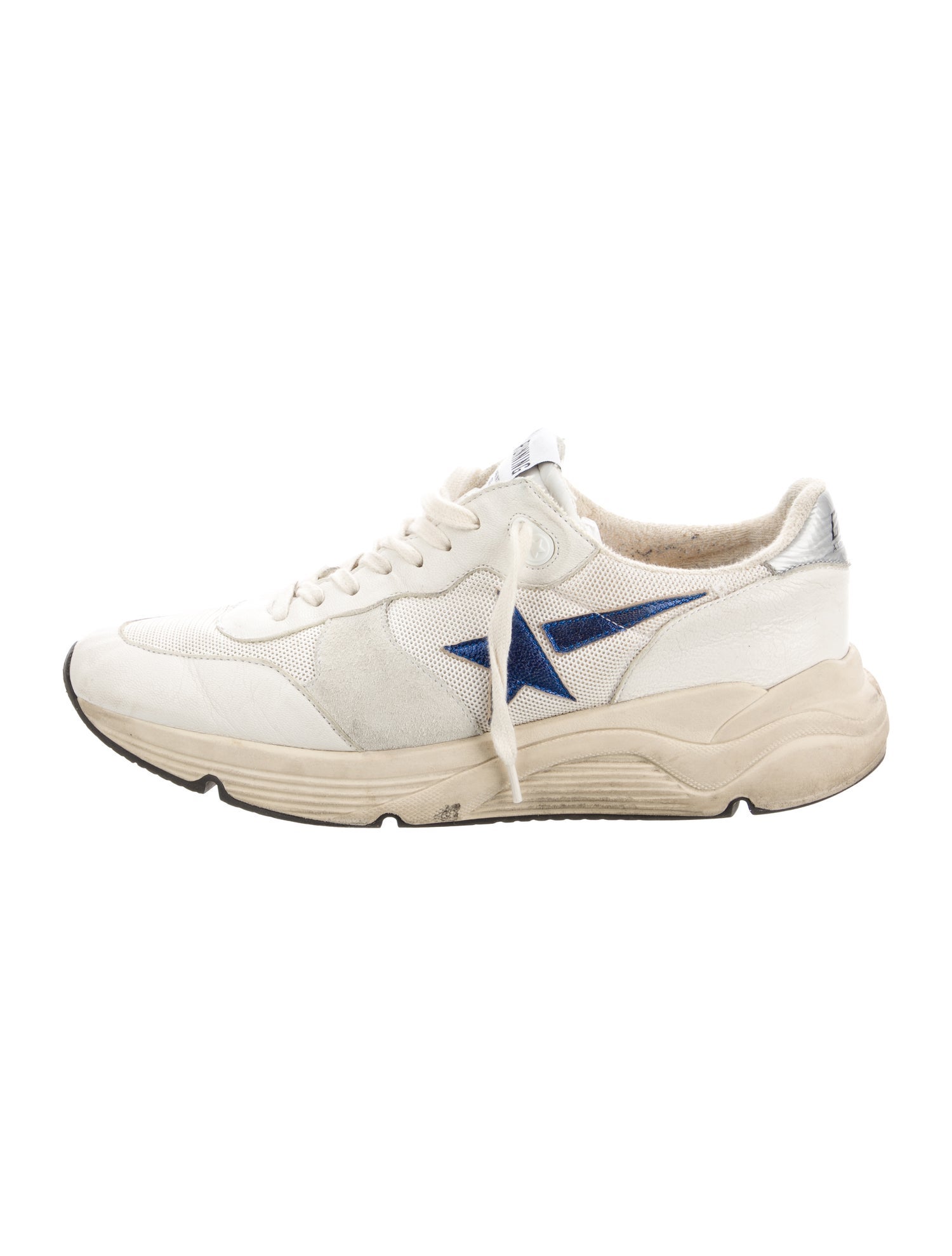 Golden Goose Leather Printed Athletic Sneakers
