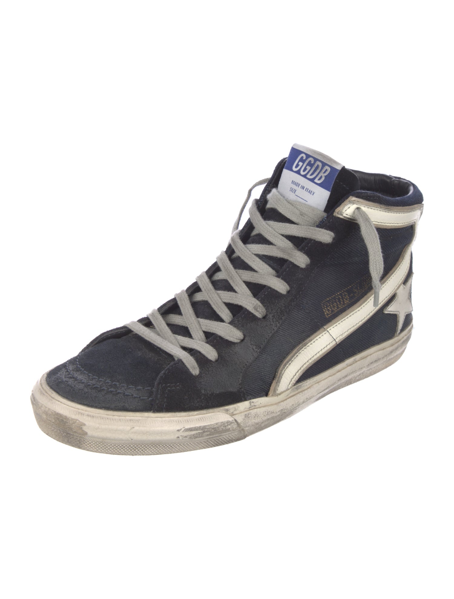 Golden Goose Canvas Colorblock Pattern Sneakers