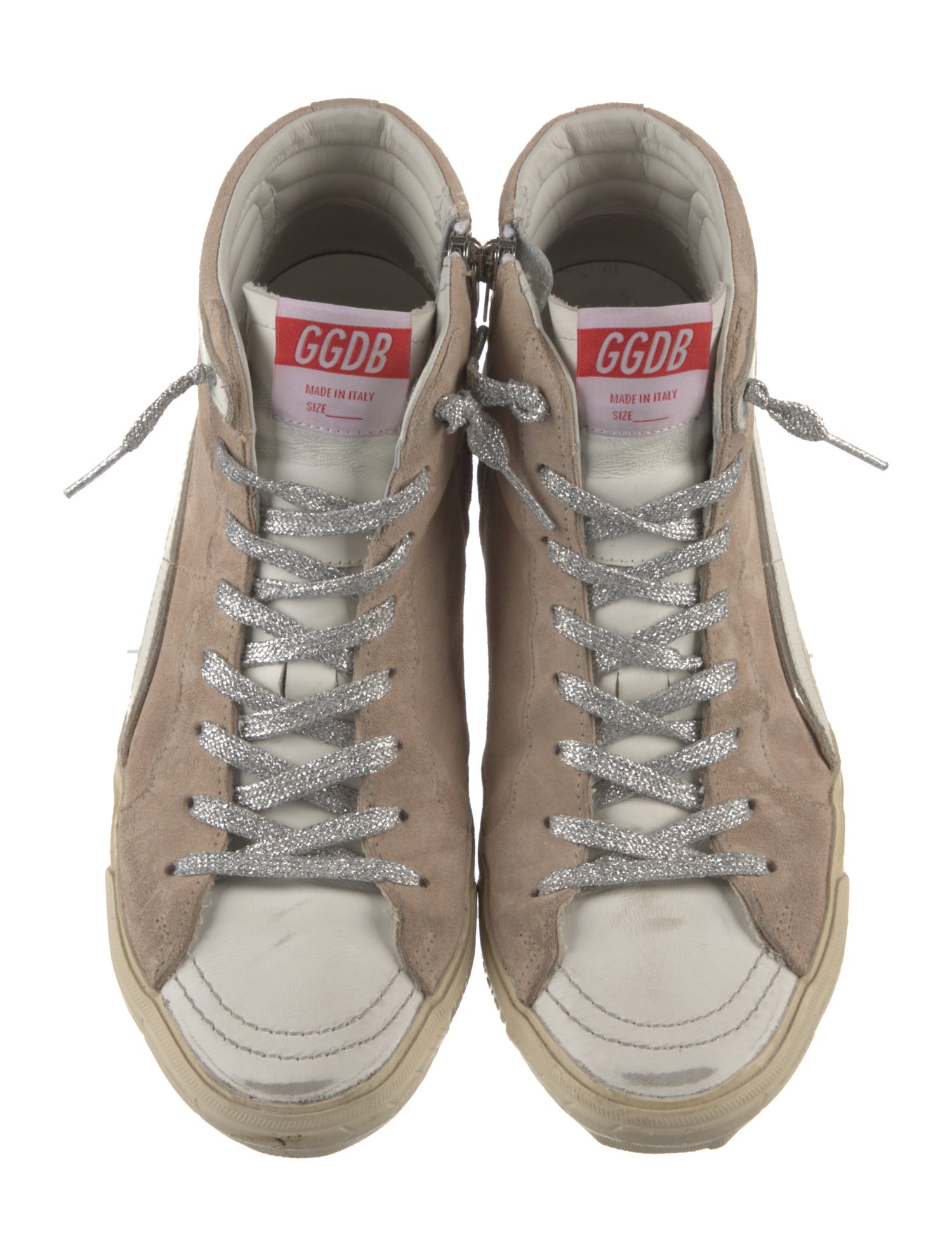 Golden Goose Suede Distressed Accents Sneakers