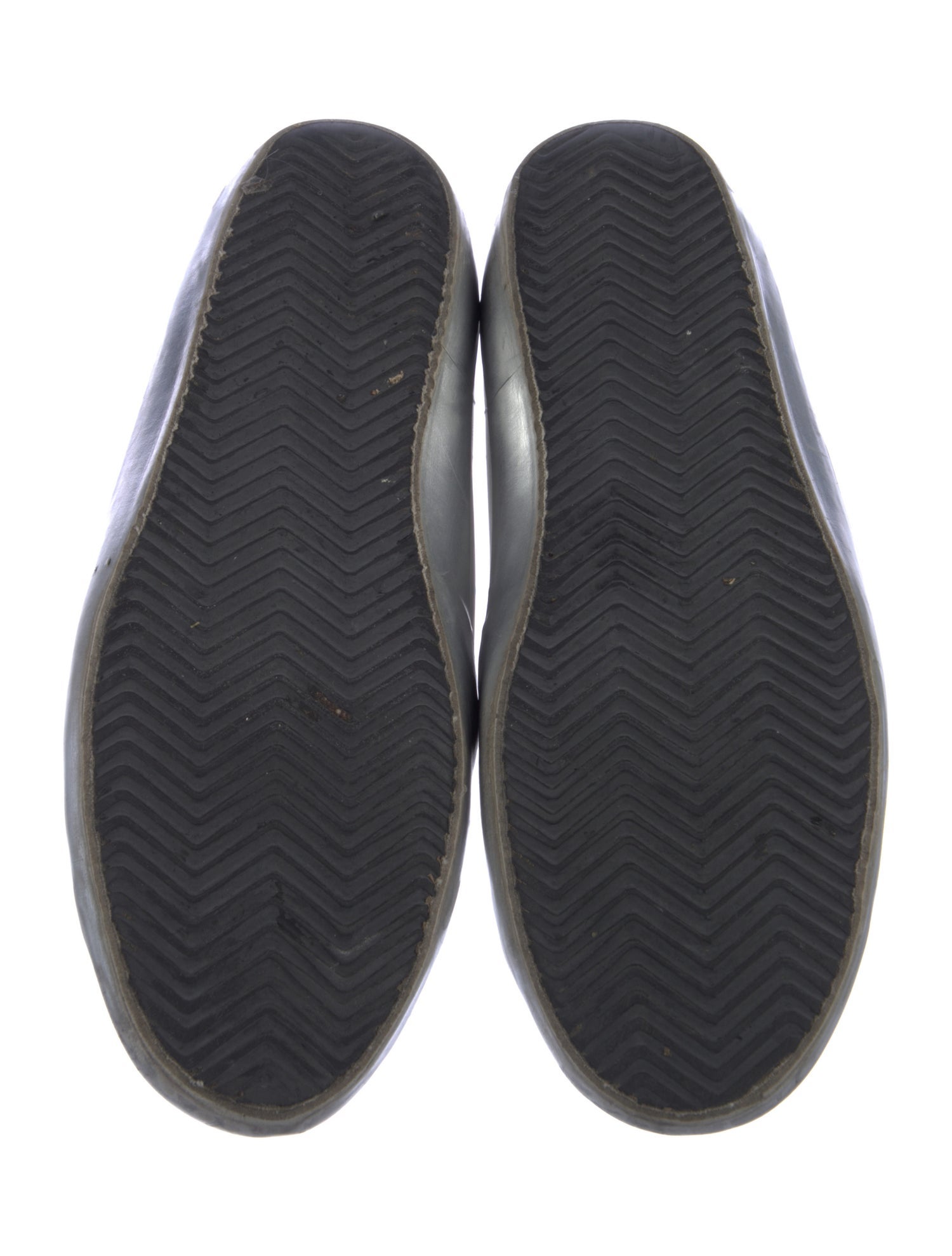 Golden Goose Leather Glitter Accents Sneakers