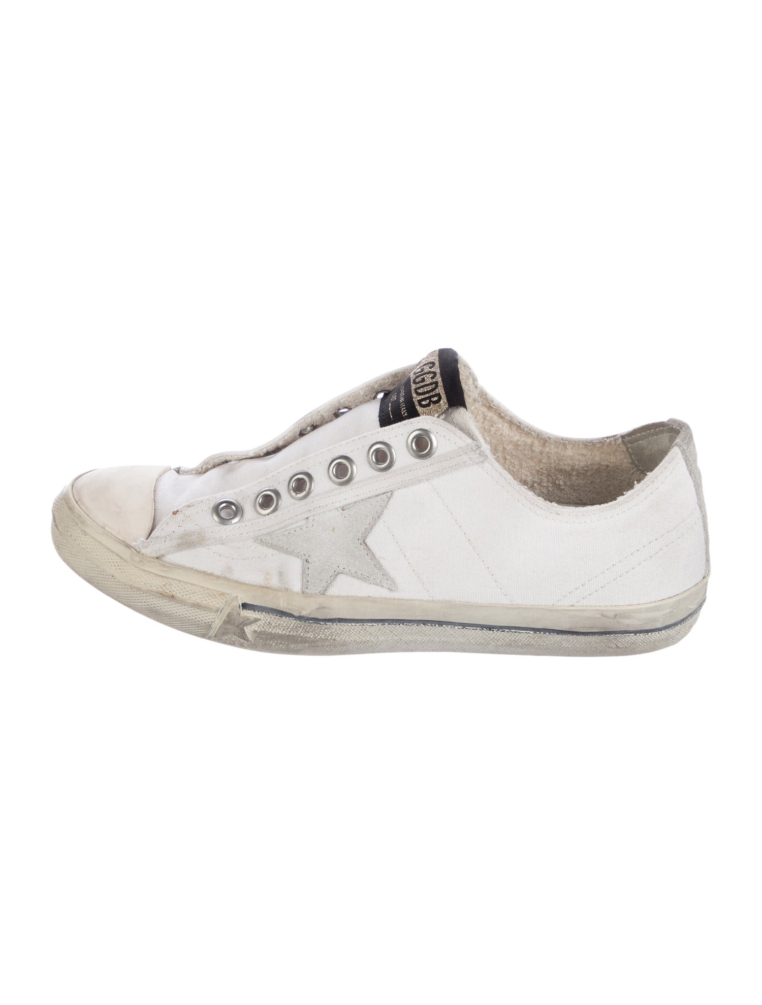 Golden Goose Suede Distressed Accents Sneakers
