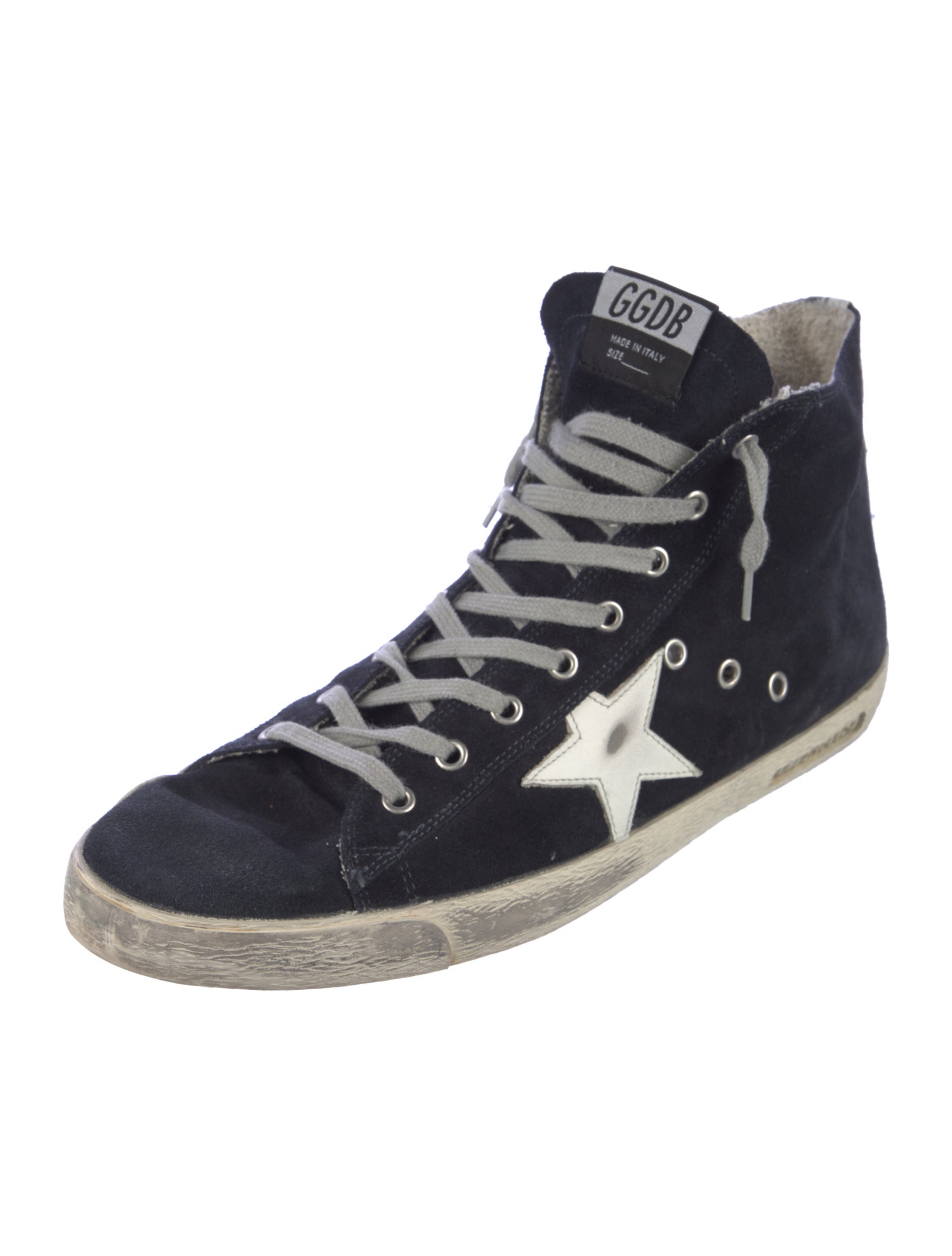 Golden Goose Suede Distressed Accents Sneakers